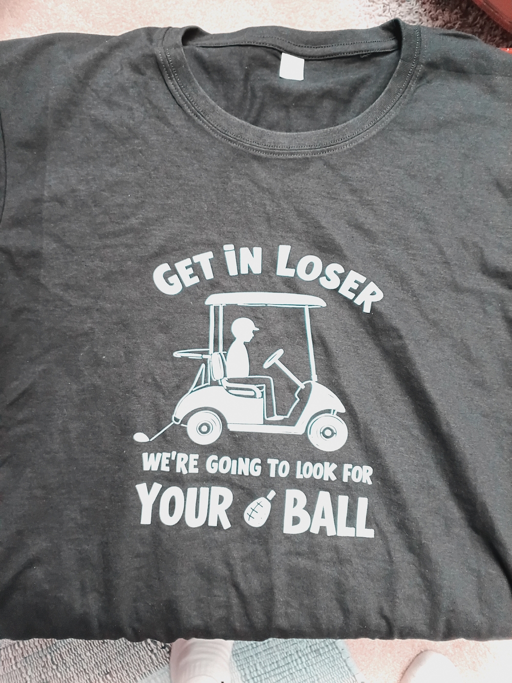 Black Graphic Golf T-Shirt - Unbranded